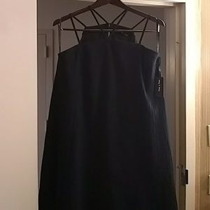 Doe & Rae Black Oversized Sleeveless Dress